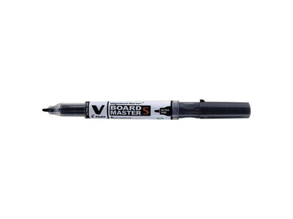 Whiteboardmarker, Pilot V-Board Master, ultra fin, sort, pakke a 10 stk