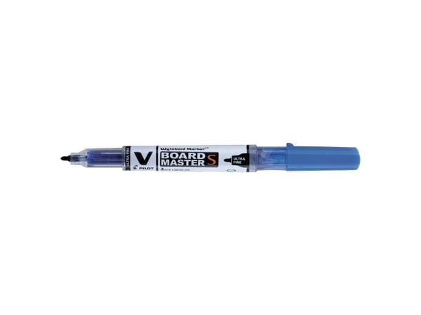 Whiteboardmarker, Pilot V-Board Master, ultra fin, blå, pakke a 10 stk