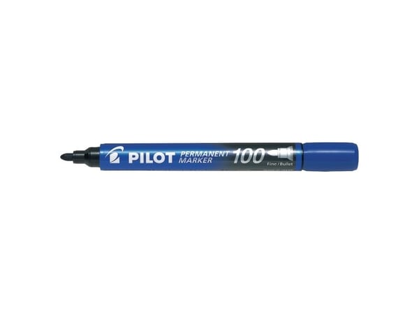 Pilot Permanent Marker 100, Sininen, 1 mm, 4,5 mm