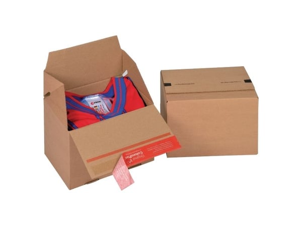 Papkasse, ColomPac® Eurobox-series, HxBxD 140 x 145 x 195 mm, pakke a 20 stk.