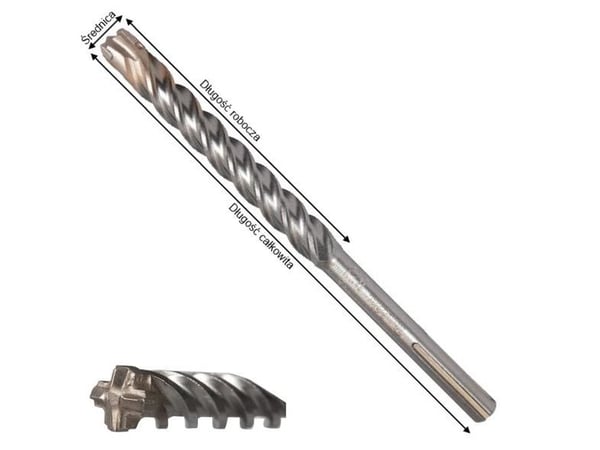 Makita Nemesis, porakone, kierukkaterä, 1,5 cm, 540 mm, 40 cm, 130°