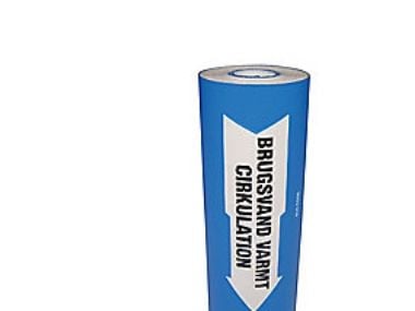Putkien merkintä 160mm x 10m - vaaleansininen *Käyttövesimerkintä*