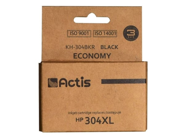 Actis KH-304BKR, Høyt (XL) utbytte, Sort, Pigmentbasert blekk, 20 ml, 1 stykker, Enkeltpakke