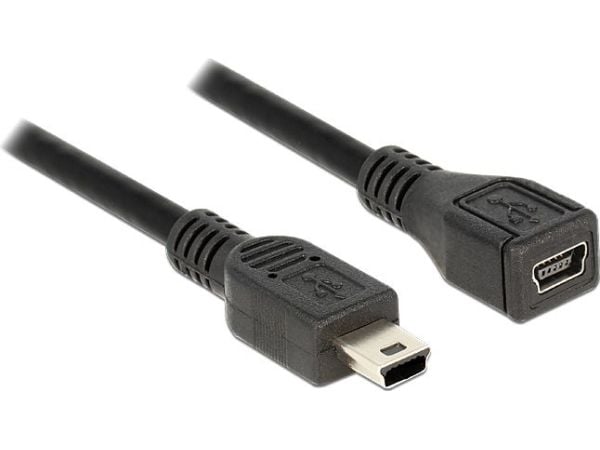Delock - USB-kabel - mini-USB type B (hann) til mini-USB type B (hunn) - 1 m