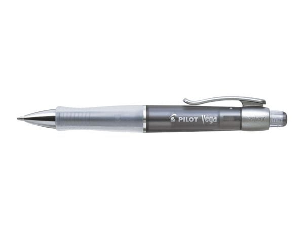 Kuglepen Pilot Vega transparent sort