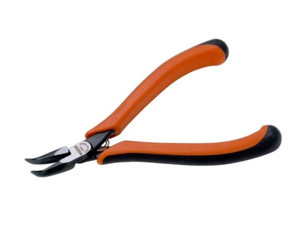Bahco Elektroniktång, spetstång 60°, 9 mm, 2,44 cm, 6,8 mm, Polypropylen (PP), Termoplast, Svart, Orange, 130 mm