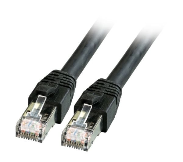 EFB-Elektronik RJ45 patchkabel Kat.8.1 S/FTP LSZH BC svart 10m Produsent: EFB Elektronik (K5528SW.10)