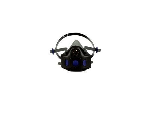 3M HF-801SD, Halvmask, andningsskydd, Luftrenande andningsmask, Svart, Blå, 1 styck