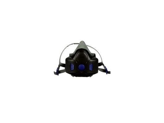 3M HF-801SD, Halvdekkende, Luftrensende respirator, Svart, Blå, 1 stykker