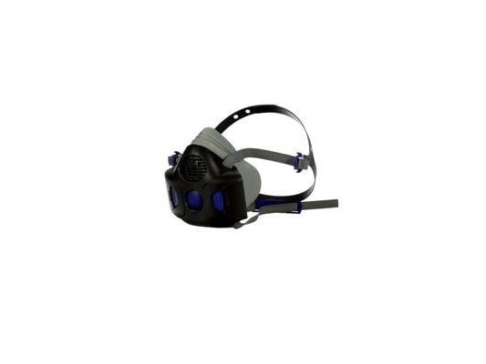 3M HF-801SD, Halvdekkende, Luftrensende respirator, Svart, Blå, 1 stykker