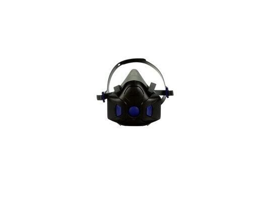 3M HF-801SD, Halvdekkende, Luftrensende respirator, Svart, Blå, 1 stykker