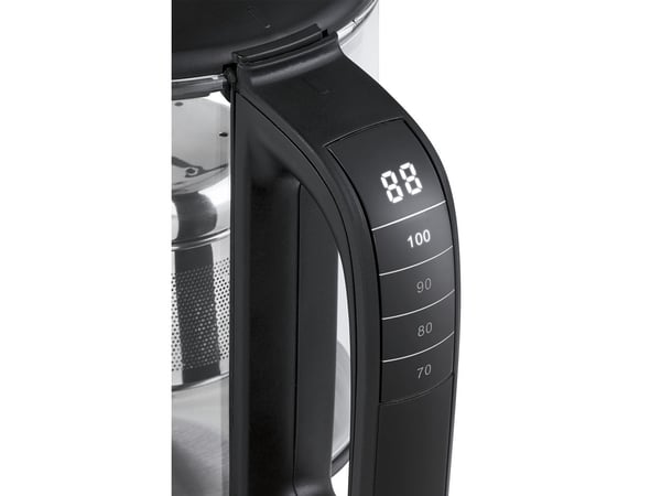 ProfiCook 501165, Svart, Rustfritt stål, Rustfritt stål, 0,5 L, Glass, 70 °C, 100 °C