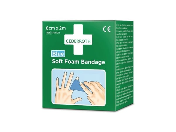Cederroth Soft Foam bandage blå 6x200cm
