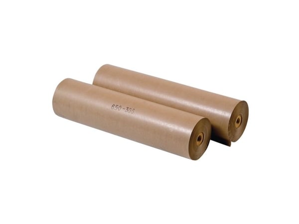 Indpakningspapir Fidele, kraftpapir, 60 g, 125 cm x 200 m, brunt