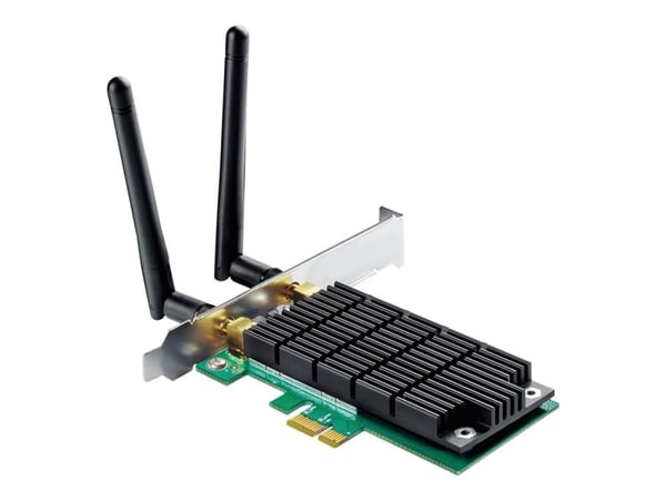 TP-LINK Archer T4E, Sisäinen, Langaton, PCI Express, WLAN, 867 Mbit/s, Musta, Vihreä
