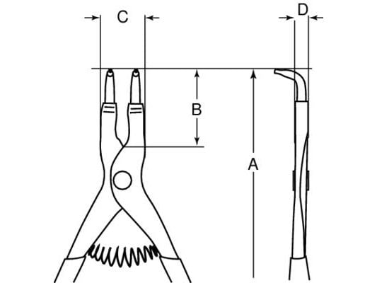 Bahco 2990-140, Lukkorengaspihdit, 2 cm, 2,57 cm, 9,5 mm, PVC-muovi, Terästä, Oranssi