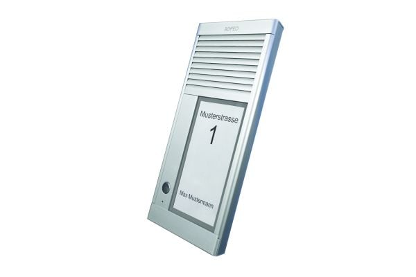 AGFEO DoorSpeak 1, Koblet med ledninger (ikke trådløs), IP33, Aluminium, Aluminium, Vegg, 115 mm