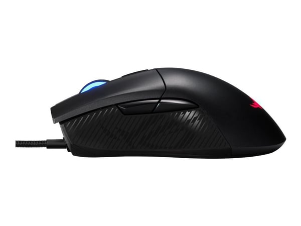 ASUS ROG Gladius II Core - Mus - høyrehendt - optisk - kablet - USB - svart - for 15; ROG Strix G15; ROG Zephyrus Duo 15; ROG Zephyrus G14; TUF505;...