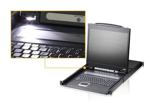 ATEN CL1308N, 1920 x 1200 piksler, WUXGA, stativmontert, 22 W, 1U, svart