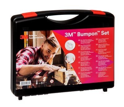 3M BUMPON SET 017, Svart, Gjennomsiktig, Polyuretan (PU)
