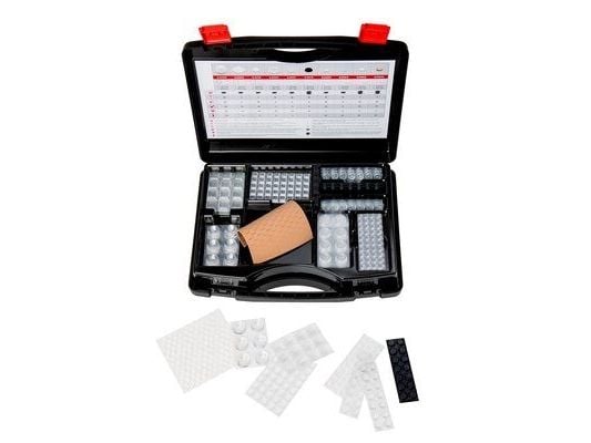 3M BUMPON SET 017, Svart, Gjennomsiktig, Polyuretan (PU)