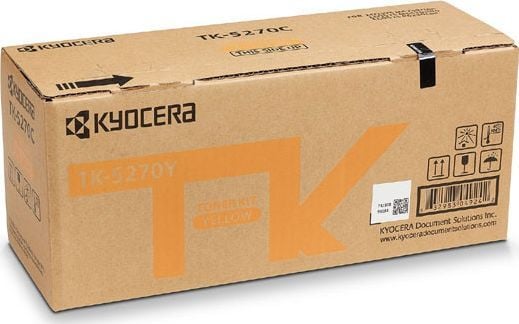 KYOCERA TK-5270Y, 6000 sivua, Keltainen, 1 kpl