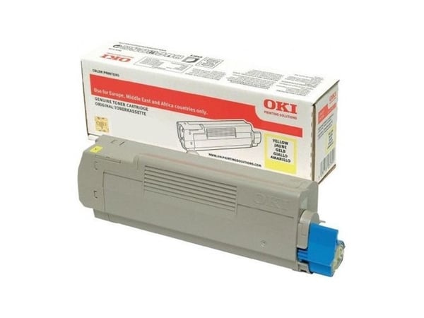 OKI - Gul - original - tonerpatron - for C612dn, 612n