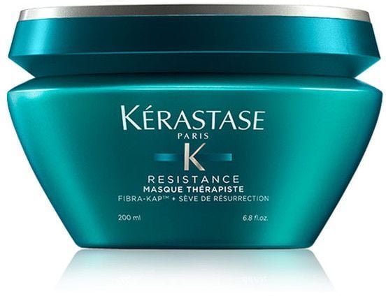 Kerastase Résistance Masque Thérapiste 200ml, Naisten, Vaurioituneet hiukset, Paksut hiukset, 200 ml, Korjaus, Elävöittävä, Vahvistava, Purkki, AQU...