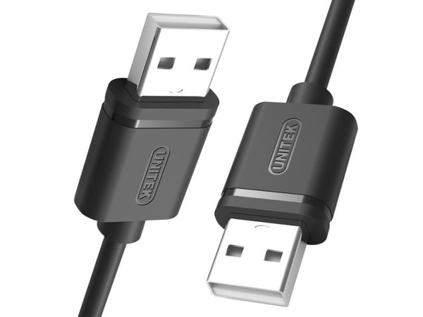 Unitek Y-C442GBK - USB-kabel - USB (hann) til USB (hann) - USB 2.0 - 1.5 m - svart