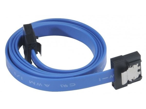 Akasa PROSLIM - SATA-kabel - Serial ATA 150/300/600 - SATA (hunn) til SATA (hunn) - 50 cm - hashet, rett kontakt - blå