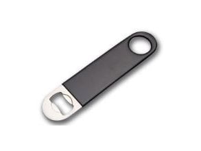 Oplukker 17.8 cm Rustfri stål/Sort vinyl,stk