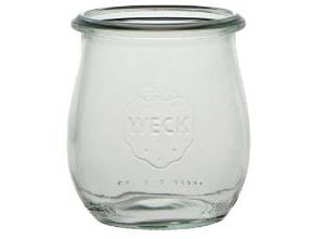 Patentglas Weck Tulip 220 ml Ø7.18x8 cm uden Låg Glas,stk