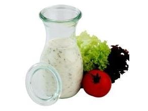 Patentflaske Weck 290 ml Ø6.95x14 cm uden låg glas,stk