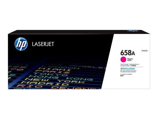 HP 658A alkuperäinen magenta LaserJet-värikasetti, 6000 sivua, Magenta, 1 kpl