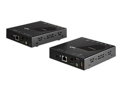 Startech HDMI KVM Extender over IP Network - 4K 30Hz HDMI and USB over IP LAN or Cat5e/Cat6 Ethernet (100m/330ft) - Remote KVM Console - Video/lyd-...