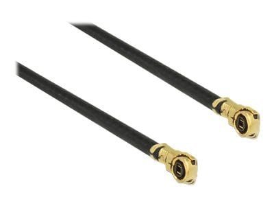 Delock - Antennekabel - MHF4/HSC plugg vinklet til MHF4/HSC plugg vinklet - 40 cm - koaksial - svart