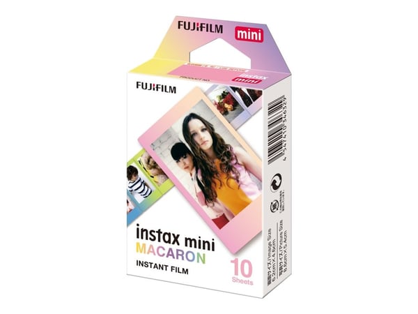 Fujifilm Instax Mini MACARON - Färgfilm för snabbframkallning - ISO 800 - 10 exponeringar
