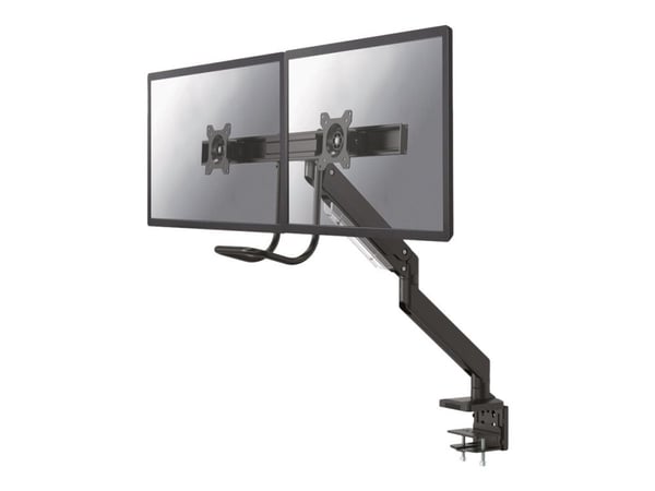 Neomounts NM-D775DX - Monteringssett - full bevegelse - for 2 LCD-skjermer - svart - skjermstørrelse: 10"-32" - klemmemonterbar, malje, skrivebords...