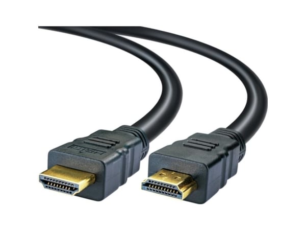 Schwaiger HDM100 013, 10 m, HDMI Type A (Standard), HDMI Type A (Standard), 3D-yhteensopivuus, 10,2 Gbit/sek., musta, kultainen