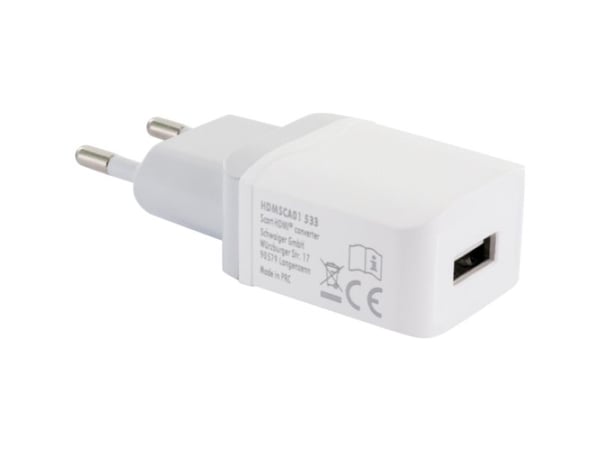 Schwaiger HDMSCA02533, NTSC, PAL, HDMI, SCART, 5 V, 1 A, 88,5 mm