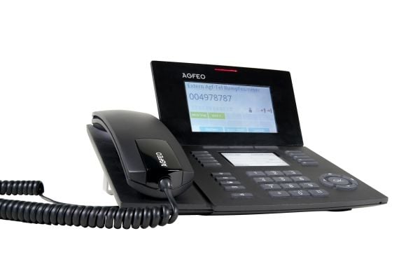 AGFEO ST 56 IP, IP-telefon, Svart, Kablet håndsett, 5000 oppføringer, 235 mm, 210 mm
