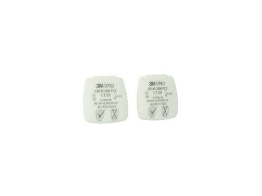 3M D7925, Partikkelfilter, 4 stk, Grå, Grå, 85 mm, 5 mm