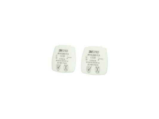 3M D7925, Partikkelfilter, 4 stk, Grå, Grå, 85 mm, 5 mm