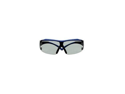 3M SF407XSGAF-BLU, Vernebriller, Monteringsarbeid, Støvarbeid, Slipearbeid, Turning/routing work, Blå, Grå, Grå, Plast, Polykarbonat, Polykarbonat