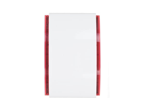 Satel SP-4003 R, Kablet sirene, Inne/Ute, Plast, III, 120 dB, Rød, Hvit