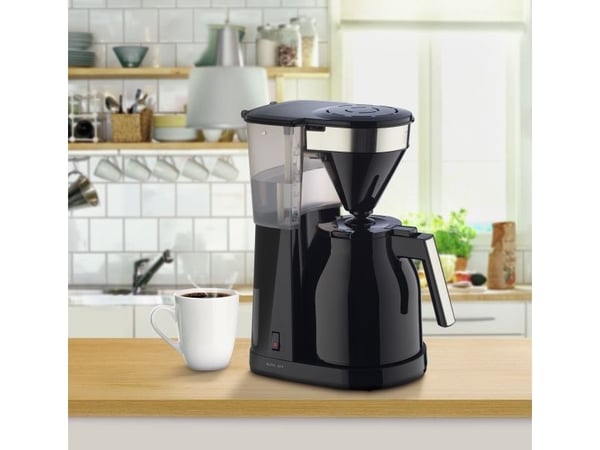 Melitta EasyTop Therm - Kaffemaskin - 12 koppar - svart/silver