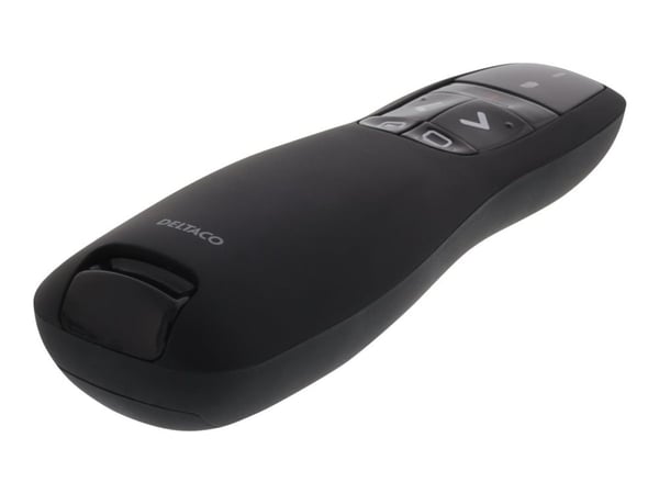 DELTACO WP-001 - Presentasjonsfjernstyring - RF - svart