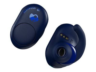 Skullcandy Push - True wireless-hodetelefoner med mikrofon - i øret - Bluetooth - blå, indigo