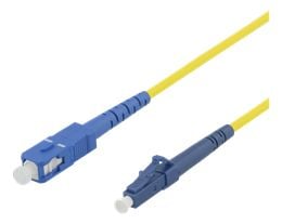 DELTACO LCSC-81 - Nettverkskabel - LC-enkeltmodus (hann) til SC-enkeltmodus (hann) - 1 m - fiberoptisk - 9 / 125 micron - OS1/OS2