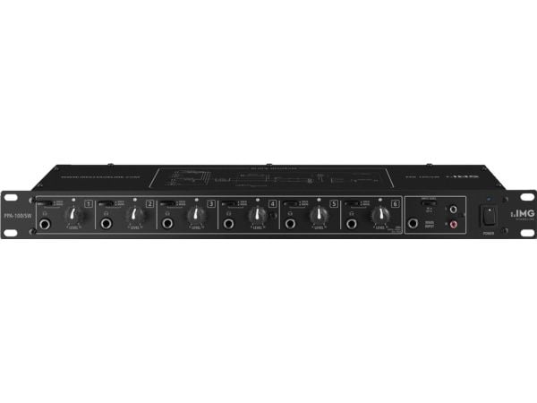 IMG Stage Line PPA-100/SW, Svart, 60 dB, 5 - 30000 hz, 0,02%, 482 mm, 185 mm